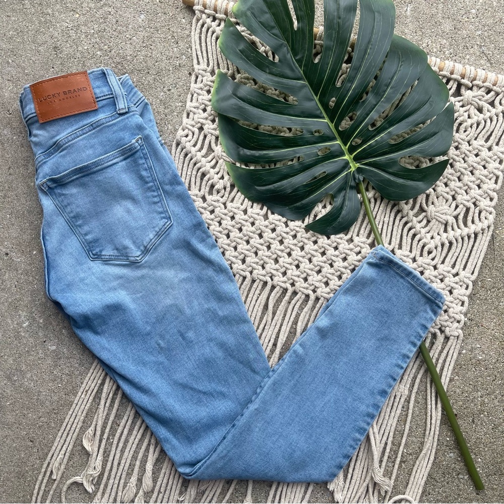 Lucky Brand Skinny Jeans Size 0/25 - Picture 1 of 8
